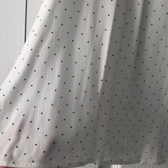 Elle Split V-Neck Polka Dot Blouse XXL - Picture 6 of 11